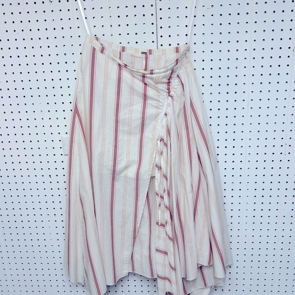 Free People Hooked On Your Love Midi Skirt In Ivory - Picture 2 of 6